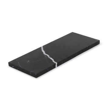LOMA - Handcrafted Chinese Nero Marquina Marble Rectangular Platter L - 15.7 x 7.9 in