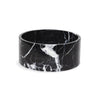 YUKI - Handcrafted Chinese Nero Marquina Marble Round Fruit Bowl - Ø9.4 in