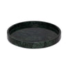 VARRO - Handcrafted Indian Green Marble Round Tray - Ø11.8 in