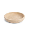 ONDO - Handcrafted Turkish Beige Travertine Round Bowl - 9.8 x 1.8 in