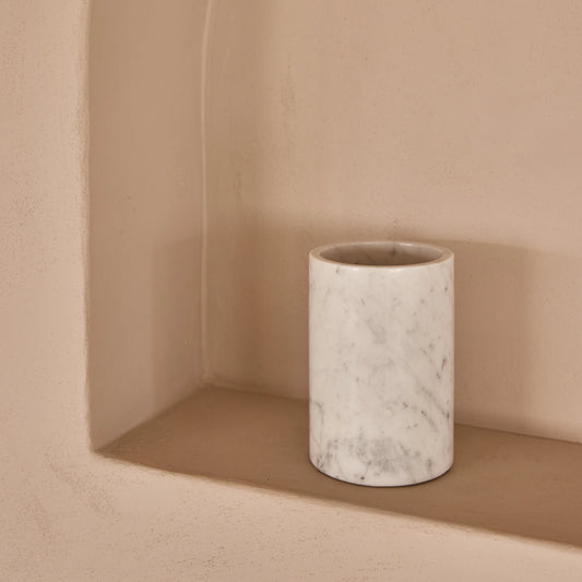 MILO - Handcrafted Italian Lilac Marble Wine Cooler - Ø4.7 x 7.1 in