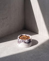 BONO - Handcrafted Italian Calacatta Viola Marble Dog Bowl - Ø7.5 x H3.9 in