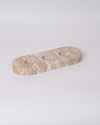 DUNE - Handcrafted Turkish Beige Travertine Tealight Holder Set - 10.6 x 4.1 in