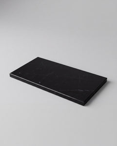 LOMA - Handcrafted Chinese Nero Marquina Marble Rectangular Platter L - 15.7 x 7.9 in