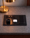 LOMA - Handcrafted Chinese Nero Marquina Marble Rectangular Platter L - 15.7 x 7.9 in