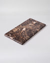 LOMA - Handcrafted Spanish Dark Emperador Marble Rectangular Platter L - 15.7 x 7.9 in
