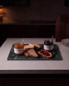 LOMA - Handcrafted Indian Green Marble Rectangular Platter L - 15.7 x 7.9 in