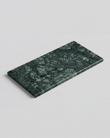 LOMA - Handcrafted Indian Green Marble Rectangular Platter M - 11.8 x 5.9 in