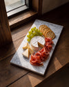LOMA - Handcrafted Turkish Lilac Marble Rectangular Platter L - 15.7 x 7.9 in