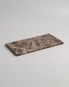 LOMA - Handcrafted Spanish Dark Emperador Marble Rectangular Platter M - 11.8 x 5.9 in