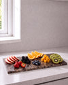 LOMA - Handcrafted Spanish Dark Emperador Marble Rectangular Platter M - 11.8 x 5.9 in