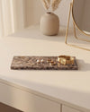 LOMA - Handcrafted Spanish Dark Emperador Marble Rectangular Platter S - 9.8 x 3.9 in