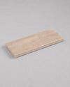 LOMA - Handcrafted Turkish Beige Travertine Rectangular Platter S - 9.8 x 3.9 in