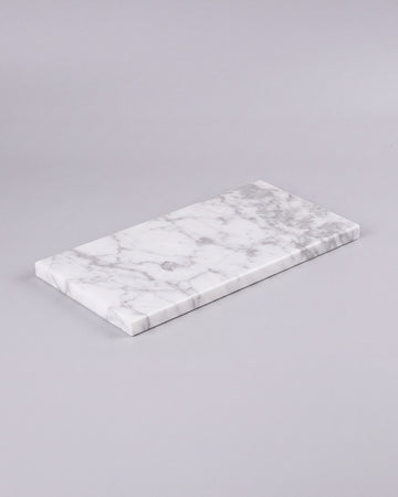 LOMA - Handcrafted Turkish Lilac Marble Rectangular Platter M - 11.8 x 5.9 in