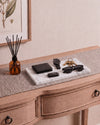 LOMA - Handcrafted Turkish Lilac Marble Rectangular Platter M - 11.8 x 5.9 in
