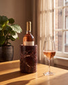 MILO - Handcrafted Turkish Rosa Levanto Marble Wine Cooler - Ø4.7 x 7.1 in