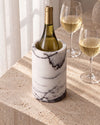 MILO - Handcrafted Italian Lilac Marble Wine Cooler - Ø4.7 x 7.1 in