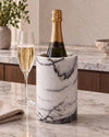 MILO - Handcrafted Italian Lilac Marble Wine Cooler - Ø4.7 x 7.1 in