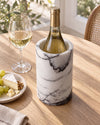 MILO - Handcrafted Italian Lilac Marble Wine Cooler - Ø4.7 x 7.1 in