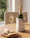 MILO - Handcrafted Italian Lilac Marble Wine Cooler - Ø4.7 x 7.1 in