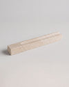 MOKU - Handcrafted Turkish Beige Travertine Incense Holder - 9.8 x 1.2 in