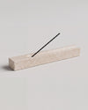 MOKU - Handcrafted Turkish Beige Travertine Incense Holder - 9.8 x 1.2 in