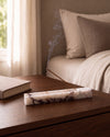 MOKU - Handcrafted Italian Calacatta Viola Marble Incense Holder - 9.8 x 1.2 in