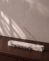 MOKU - Handcrafted Italian Calacatta Viola Marble Incense Holder - 9.8 x 1.2 in