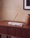 MOKU - Handcrafted Italian Calacatta Viola Marble Incense Holder - 9.8 x 1.2 in