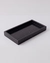 NAMI - Handcrafted Chinese Nero Marquina Marble Rectangular Tray - 11.8 x 5.9 in