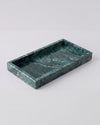 NAMI - Handcrafted Indian Green Marble Rectangular Tray - 11.8 x 5.9 in