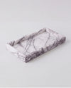 NAMI - Handcrafted Turkish Lilac Marble Rectangular Tray - 11.8 x 5.9 in