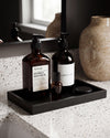 NAMI - Handcrafted Chinese Nero Marquina Marble Rectangular Tray - 11.8 x 5.9 in