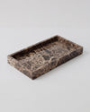 NAMI - Handcrafted Spanish Dark Emperador Marble Rectangular Tray - 11.8 x 5.9 in