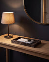 NAMI - Handcrafted Spanish Dark Emperador Marble Rectangular Tray - 11.8 x 5.9 in