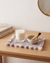 ONDA - Handcrafted Italian Calacatta Viola Marble Scalloped Tray - 10.6 x 7.9 in