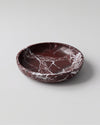 ONDO - Handcrafted Turkish Rosa Levanto Marble Round Bowl - 9.8 x 1.8 in