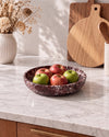 ONDO - Handcrafted Turkish Rosa Levanto Marble Round Bowl - 9.8 x 1.8 in
