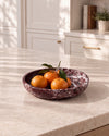 ONDO - Handcrafted Turkish Rosa Levanto Marble Round Bowl - 9.8 x 1.8 in
