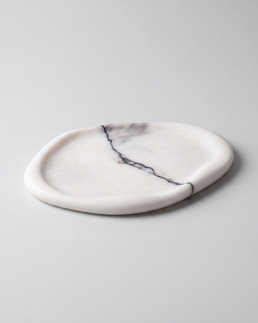 ROCA - Handcrafted Italian Lilac Natural Shape Tray - 10 x 7.1 in