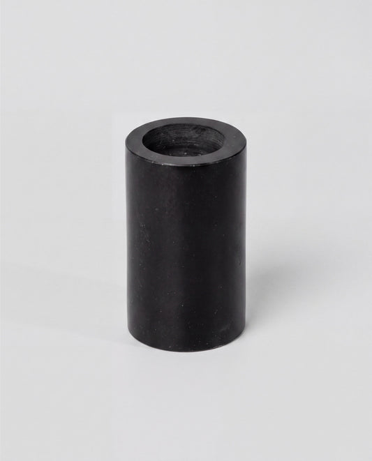 SOKI - Handcrafted Chinese Nero Marquina Marble Tealight Holder L - Ø2.4 x 3.9 in
