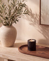 SOKI - Handcrafted Chinese Nero Marquina Marble Tealight Holder M - Ø2.4 x 2.8 in