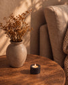 SOKI - Handcrafted Chinese Nero Marquina Marble Tealight Holder S - Ø2.4 x 1.6 in