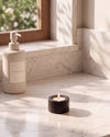 SOKI - Handcrafted Chinese Nero Marquina Marble Tealight Holder S - Ø2.4 x 1.6 in