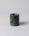 SOKI - Handcrafted Indian India Green Marble Tealight Holder M - Ø2.4 x 2.8 in