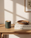 SOKI - Handcrafted Indian India Green Marble Tealight Holder M - Ø2.4 x 2.8 in