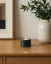 SOKI - Handcrafted Indian India Green Marble Tealight Holder S - Ø2.4 x 1.6 in