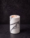 SOKI - Handcrafted Italian Lilac Marble Tealight Holder L - Ø2.4 x 3.9 in