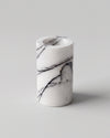 SOKI - Handcrafted Italian Lilac Marble Tealight Holder L - Ø2.4 x 3.9 in