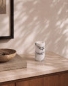 SOKI - Handcrafted Italian Lilac Marble Tealight Holder L - Ø2.4 x 3.9 in